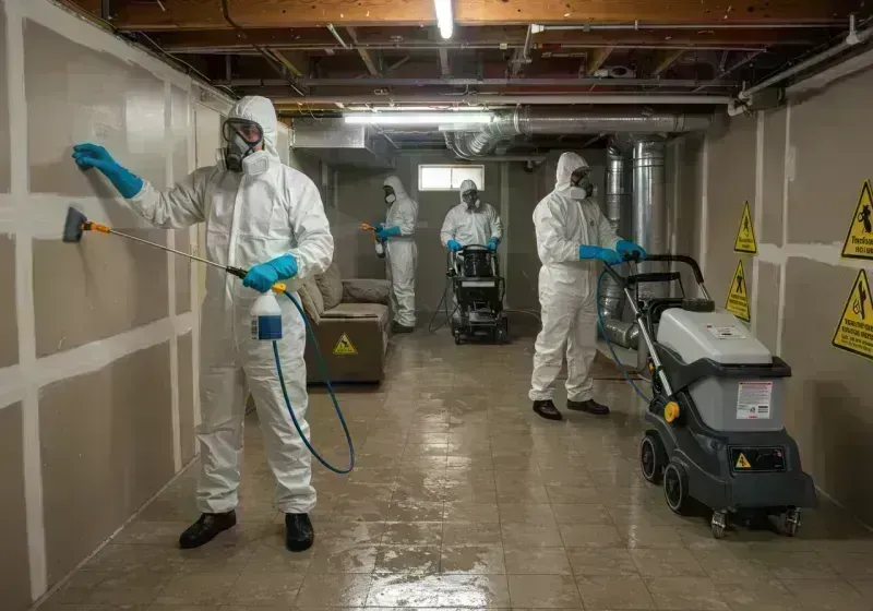 Basement Moisture Removal and Structural Drying process in Dane County, WI